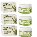 Misti Herbal Remedies Pure Aloe Vera Gel Enriched with Cucumber | For Skin Face & Hair | Hydrating Moisturizing Soothing Skin | Helps to Repair and Smoothens Hair | Relax and Renew your Skin and Scalp | 75 Beneficial Nutrients |-100gm Pack of 3