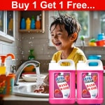 PISHARNATH Hand Wash Liquid pink 10Liter 100% Vegan & Paraben Free| Handwash For Deep clean liquid Handwash