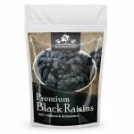 NATURE YARD Black Raisins Seedless / kali kismis / kishmish dry fruit - 250 Gm - Premium Afghani Seedless Dry Black Grapes