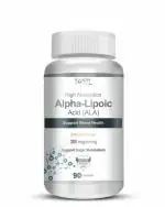 Vokin Biotech Alpha Lipoic Acid ( ALA) 300 mg Vegetarian Support Nerve Health And Sugar Metabolism 90 Capsules