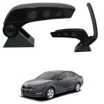 Oshotto Dual Tone Car Armrest Console Dark Black Compatible with Skoda Octavia