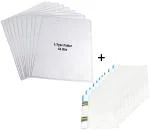Shining Zon Combo Pack of 10 Report File Folder A4 Size with Pack of 10 Plastic L Type File Folder A4 Document holder Transparent
