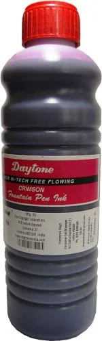 Daytone Fountain Pen Ink Crimson 500 Ml. Pack of 2