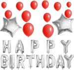 FANEX Latex Solid Happy Birthday Foil Balloon (Pack of 43)