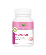 VitaGreen BRANOTON Capsules For Revitalize & Rejuvenation Brain, Pure Natural & Ayurvedic(500 MG, 30 Capsules)