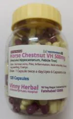 Horse Chestnut DH Herbal Supplement Capsules 120 Caps Jar - DoctorKC Herbal