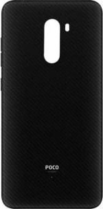 PURPLESAVVY Armoured Edition Plastic Side Volume And Power Buttons Back Panel For Poco F1
