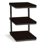 Heera Moti 3 Tier End Table, Side Table, End Table, Storage Side Table, Home Décor (Finish: - Black Matt)