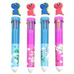 SAMVARDHAN Set of 4 Pen for Kids Dinosaur Pen 10 in1 Pen Pen for Girls Beautiful Ball Pen Set for Kid/Return Gift for Girls