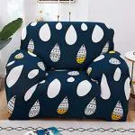 Furshine Universal Single Seater Sofa Cover Big Elasticity Cover for Couch Flexible Stretch Sofa Slipcover Single Seater, Dark Blue Drop90-145cm