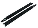 AKS Ball Bearing Drawer Slides Telescopic Channel Load Capacity 45 Kg Size 500 MM(20 Inch) Finish Black Pack Of 1 Pair