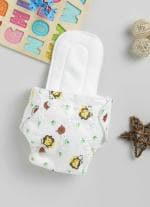 Royal brats Reusable diaper lion with paws print|white base|