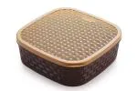 purple dust Masala Rangoli Box Dabba for keeping Spices - 2198