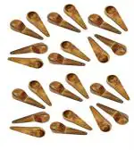 Arman Spoons Brown Wood Masala Spoon For Small Containers - 8.5 Cm (Pack Of 24)