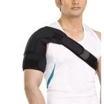 VOKKA Shoulder Back Pain Shoulder Stretch Strap Wrap Belt for Men Back Ac Joint Shoulder Support for Pain, Posture Correction Hand Support for Gym.
