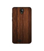 Casotec Wooden Texture Design Printed Silicon Soft TPU Back Case Cover for Swipe Konnect Plus