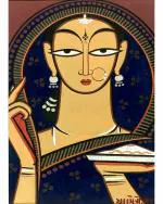 DECOR ADVENTURES Pujaran by Jamini Roy Wall Painting 18 x 14 inch