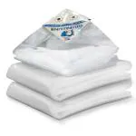 TUFFPAULIN Plastic Tirpal Extra Strong Durable | 120Gsm/250Microns | | Bis Marked | Extra Virgin | 6 Layer 3D Rib (12Ftx15Ft, Transparent) (Transparent, 12Ftx15Ft), 180x144x0.03 In