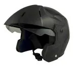 Sage Square Benz Power Open Face Helmet (Black Glossy, XL, ISI Certified ), ABS