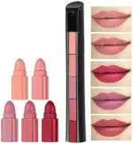 Lara Kossler Multicolor 5 in1 Matte Finish Nude Colour Lipstick - 7.5 ml