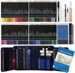 Wynhard Colour Set Colour Pencils Set Drawing Pencils for Artists Kit Drawing Kit Artist Pencil Set Sketching Kit Art Kit Supplies Pencil Colours Color Pencil Charcoal Pencils Sketch Pencils Set 145Pc