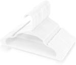 Zollyss Plastic Cloth Hangers for Clothes Hanging Wardrobe Hangers for Multipurpose Storage Saree Dress Shirt Pant Trouser Kids Clothes Hangers (36 Pcs, White )