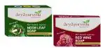 Aryayurveda 100% Herbal & Ayurvedic Unisex Body Soap Combo Pack of 2(Red Wine & Neem) (2 x 125 g)