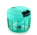 GANESH Plastic Vegetable Chopper Cutter, Pool Green (725 ml)