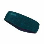 GRODD Wireless Bluetooth Headband Sports Headband Ultra Thin IPX5 Waterproof HD Sound Bluetooth V 5.2 Headphones with Mic Voice command 15 hours playback 100 hours standby reflective logo Ideal for sleeping, Meditation, Workout, Running, Gym, (Cerulean)