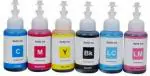 Dubaria Tri-Color Ink Cartridge Refill Bottle for Epson L805 Tank Printer 70 ml (Pack of 6)