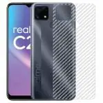 Kite Digital Realme C25 Back Screen Protective Film Carbon Fiber Skin Transparent Screen Guard Sticker (Pack of 2)
