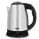 Indo 1.8 Ltr Multi Cook Kettle with light Indicator | 1500 Watts | Stainless Steel | Cordless Serving| 360 Detachable Base | Ideal for Boiling milk, Tea, Coffee, Eggs, Maggie, (Silver & Black)