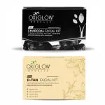 Oxyglow Herbals Oxyglow Herbals Charcoal Facial Kit 50G And Oxyglow Herbals D-Tan Facial Kit 50 Gm (Pack Of 2)