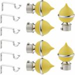 ZAPEX Stainless Steel Curtain Knobs (Pack of 10)