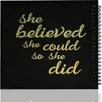 Craft Club Black Spiral Binding Unruled Soft Cover Diary (CC-1465)