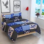 Vaastu Furnishings 144 TC 3D Printed Polycotton Double Bedsheet Cover Multicolour 200 x 200 cm