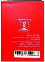 Mobcrown Giffen Mobile Battery Compatible with Itel A45 (BL-26AI) - 2700 mAh