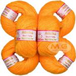 Simi Enterprise Yellow Acrylic Oswal Baby Soft 4 Ply Hand Knitting Wool Ball Sm-C Sm-Oa (Pack Of 12)