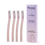 Hyuman Grooming Eyebrow & Facial Razor for Women | Home razor women facial hair| Pack of 4