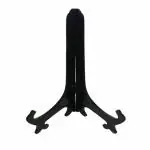 CRAFT PARK MDF Wooden Plate Stand Shield Easels Chakla Holder Paltter Display Stand(Black,8 inch)