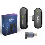 Kreo GoRec Professional Wireless Mic with Solo Transmitter, USB-C Lightning Support with iPhone and Android, Long Battery Life, Ultra-Low Latency, Compact, 30m Range, for YouTube, Streaming and More