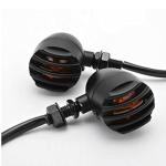 Guance Black Turn Signal Bike Indicator Lights Universal for All Bikes (Pack of 2)
