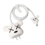 JOBINKA (20W Apple Charger Case Bear White) Cartoon 3D Design Protective Case Cover for 20W / 18W iPhone USB-C Power Adapter Charger, Cute Cartoon Lightning Data Cable Case Cover for iPhone Charger Designer Case Cover