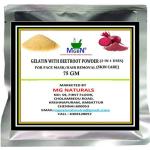 MGBN Gelatin With Beetroot Powder 2 In 1 Uses For Face Mask, Hair Removal Skin Care 75 gm