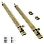Volo Brass Antique Finish Premium Zaylo Tower Bolt with Screws, 24 inch (2)