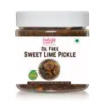 Delight Foods Oil Free Sweet Lime Pickle 350g| Meetha Nimbo Achaar