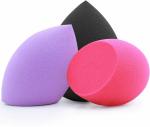 AVTY Makeup Sponges, Blender Beauty Foundation Blending Sponge, Dry & Wet Use for Powder Cream or Liquid Application (3 Pcs, Multi-colored) ()