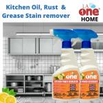 LA ONE Kitchen Power DeGreaser I For Tough Grease Grime Oil I Power Shine I Spray n Wipe Cleaner