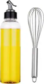 Niyara Enterprise Premium quality kitchen tool 1000 ml Oil bottle oil dispenser and 12 inch big Whisk/Beater/whisk blender/Balloon Whisk Kitchen Tool Set (Multicolor)