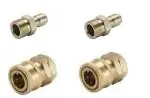 STARQ M22 x 15 Quick Connect Adapter Fittings for Pressure Washer Hose Pipe (Set of 2 Male and 2 Female)